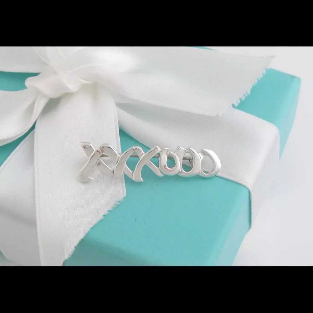 Retired Tiffany& Co. Paloma Picasso XO pin/Brooch/Large - Picture 7 of 8